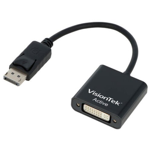 VisionTek DisplayPort to SL DVI-D Active Adapter (M/F) 7 inch