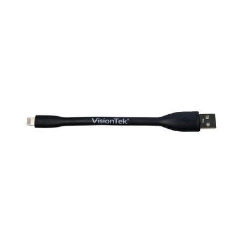 VisionTek Lightning to USB Flex Cable - Black