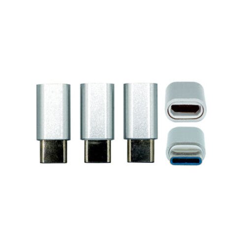 VisionTek Micro USB to USB Type-C Adapter Silver - 3-Pack