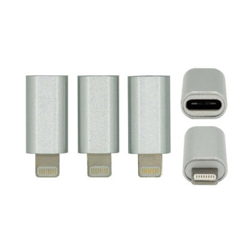 VisionTek USB C to Lightning Silver - 3-Pack