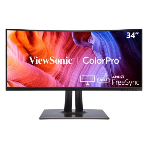 ViewSonic VP3481a - 34" ColorPro 21:9 Curved UWQHD Monitor