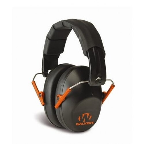Walkers Game Ear Pro Low Profile Folding Muff - Orange (Accent)