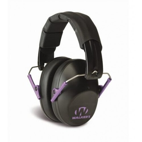 Walkers Game Ear Pro Low Profile Folding Muff - Purple (Accent)