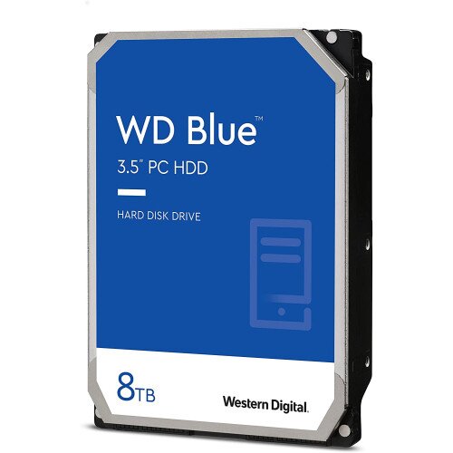 WD Blue PC Desktop Internal Hard Drive - 5640RPM - 128MB - 8TB