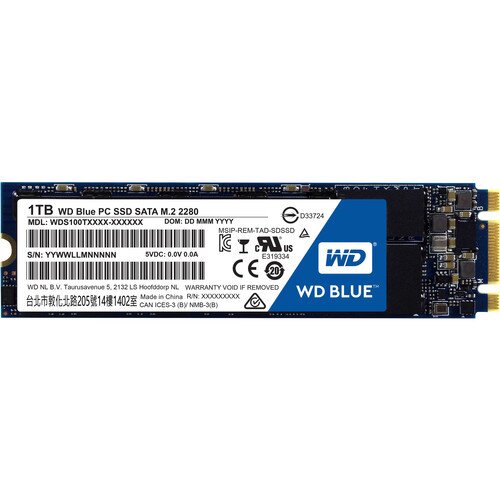 WD Blue PC SSD Internal Solid State Drive - 1TB - M.2 2280