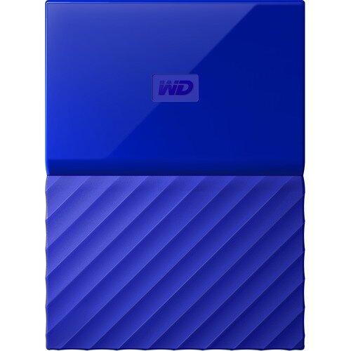 WD My Passport Portable External Hard Drive - Blue - 2TB