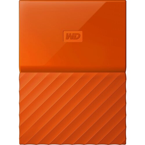 WD My Passport Portable External Hard Drive - Orange - 2TB