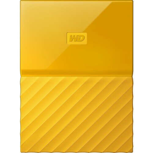 WD My Passport Portable External Hard Drive - Yellow - 3TB