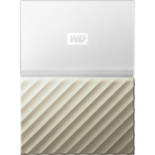 WD My Passport Ultra External Hard Drive - White-Gold - 1TB