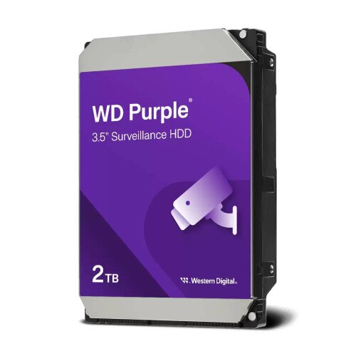 WD Purple 3.5" Surveillance Internal Hard Drive - 2TB - 64MB