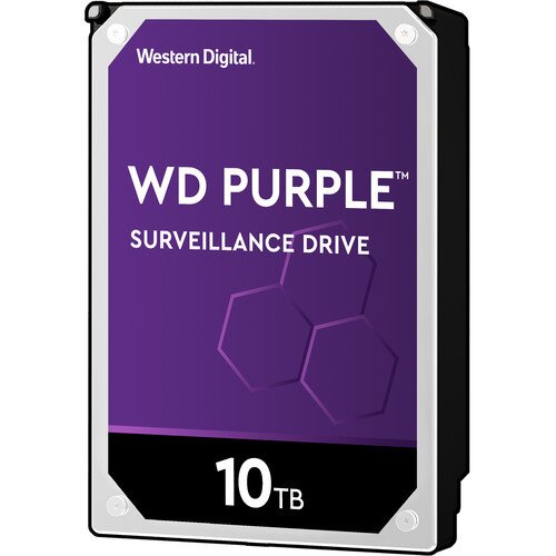 WD Purple Surveillance Internal Hard Drive - 10TB - 5400RPM - 256MB