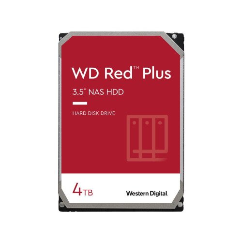 WD Red Plus 3.5" NAS Internal Hard Drive - 128MB - 4TB - 5400RPM