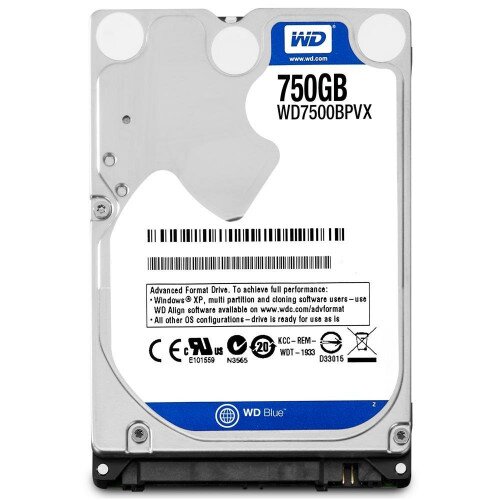 WD Blue Mobile Internal Hard Drive - 750GB - 5400 RPM