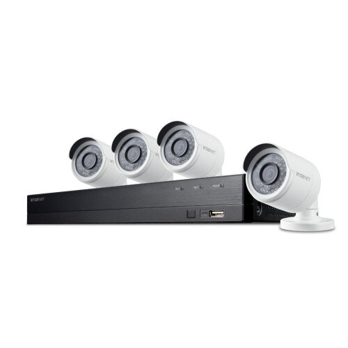 Wisenet 4ch x 4cam 1080p DVR KIT