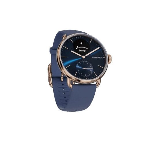 Withings ScanWatch 2 Hybrid Smart Watch - GB - Blue & Rose Gold - 38mm