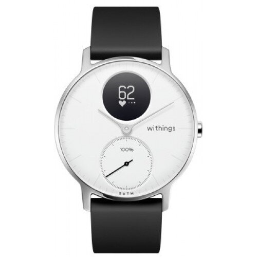 Withings Steel HR Hybrid Smartwatch - White - Silver - 36mm