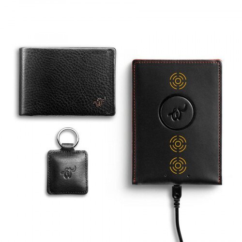 Woolet Classic 2.0 with matching Charging Pad and Woolet Tracker - Black