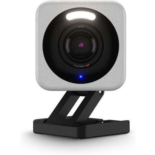 Wyze Labs Cam v4 2.5k HDR Indoor/Outdoor Wired Security Camera - 2-Pack - Grey