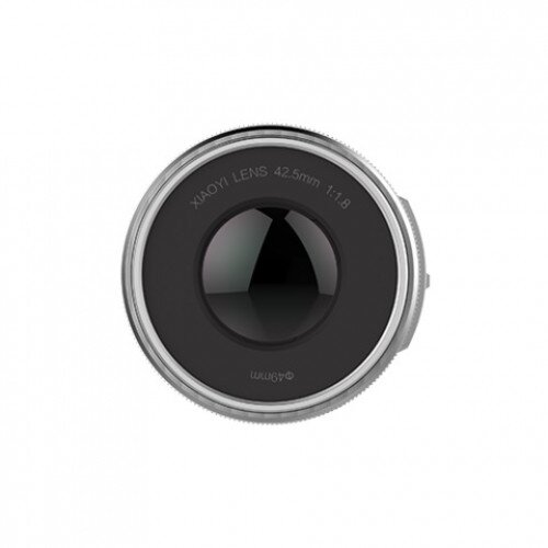 YI 42.5mm F1.8 Lens with Macro Mode for M1 Mirrorless Camera - Silver