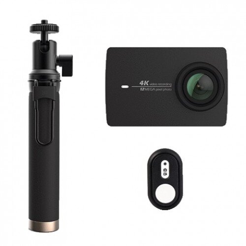 YI 4K Action Camera With Selfie Stick + Bluetooth Remote