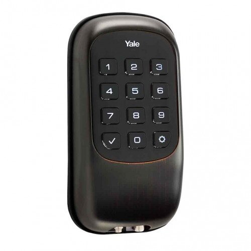 Yale Key Free Push Button Deadbolt B1L - Oil Rubbed Bronze