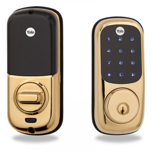 Yale YRD220 Touchscreen Deadbolt Stand Alone - Polished Brass
