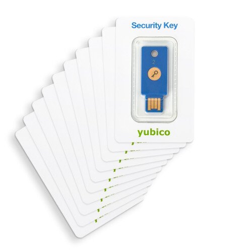 Yubico U2F and FIDO2 Security Key - 10 Pack