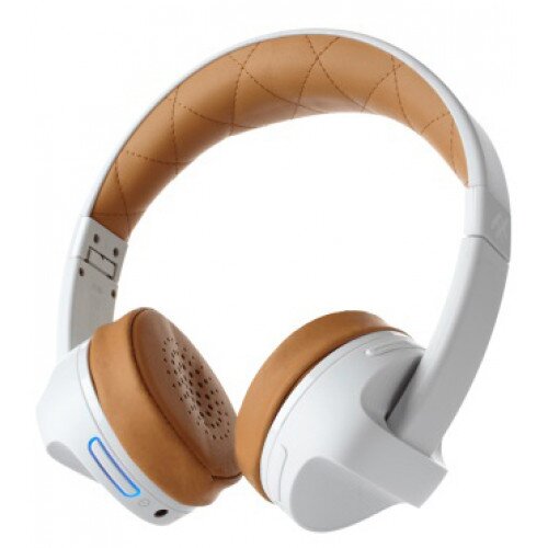ZAGG IFROGZ Impulse Wireless Over-Ear Headphones - White & Tan