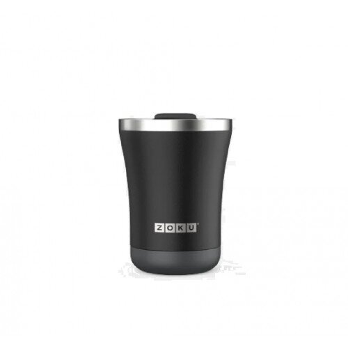 Zoku 12oz 3-in-1 Stainless Steel Tumbler Powder Coated - Black