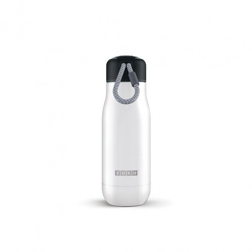 Zoku 12OZ Stainless Steel Bottle - White