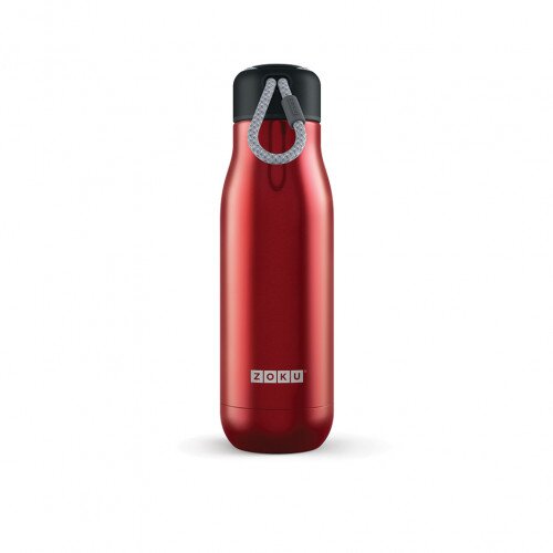 Zoku 18OZ Stainless Steel Bottle - Metallic Red