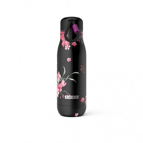 Zoku 18oz Stainless Steel Bottle - Midnight Floral