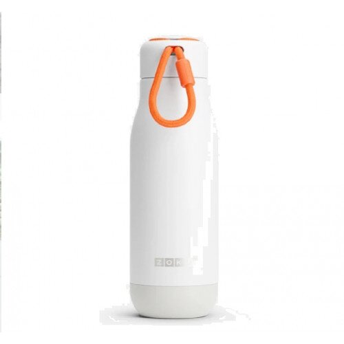Zoku 18oz Stainless Steel Powder Coated Bottle - White