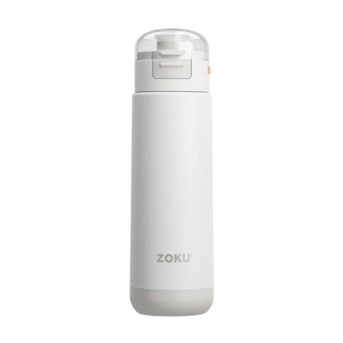 Zoku 18oz Stainless Steel Sports Bottle - White