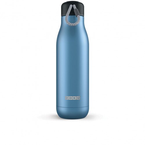Zoku 25OZ Stainless Steel Bottle - Metallic Blue
