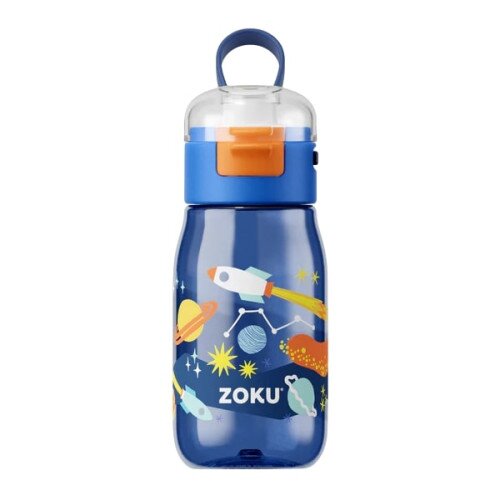 Zoku Kids Flip Gulp Bottle - Blue Space