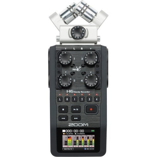 Zoom H6 Handy Recorder with Interchangeable Mic Capsules