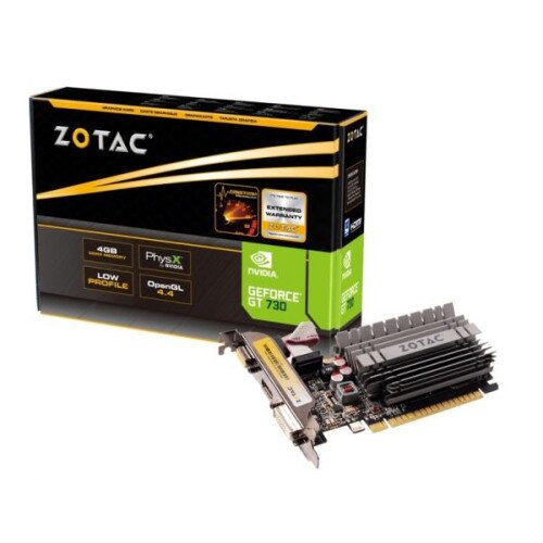 ZOTAC GeForce GT 730 4GB Zone Edition Graphics Card