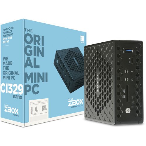 ZOTAC ZBOX CI329 Nano Mini PC with Windows 10 Home in S Mode