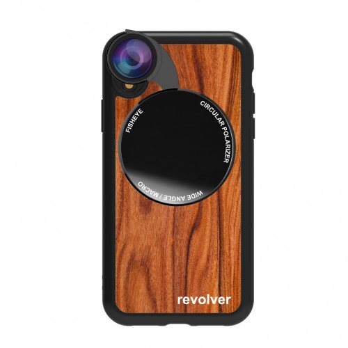 Ztylus iPhone XR Revolver M Series Lens Kit - Wood Pattern
