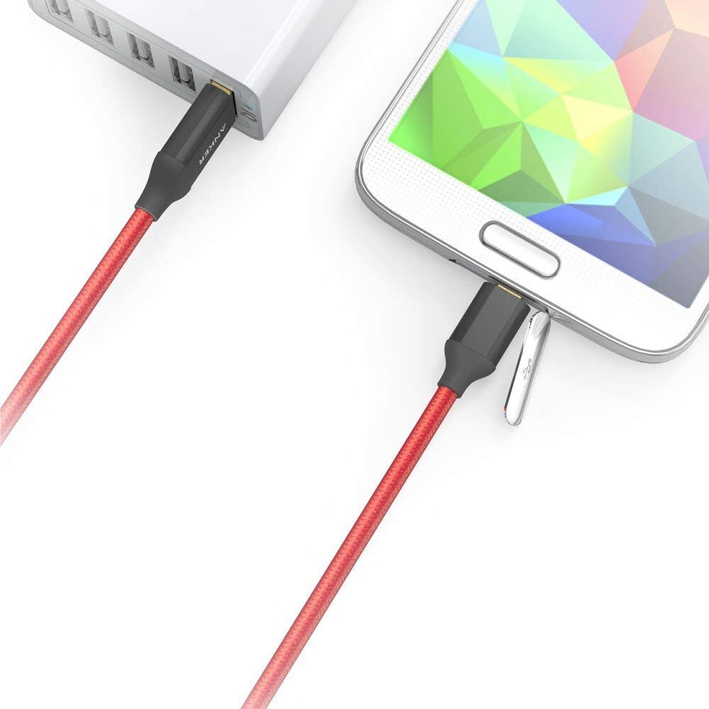 Usb Cable Two Reds Buy Anker Micro USB Cables Gold-Plated Connectors - 6ft - Red online in ...