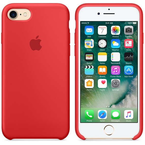 iphone 7 silicone case red