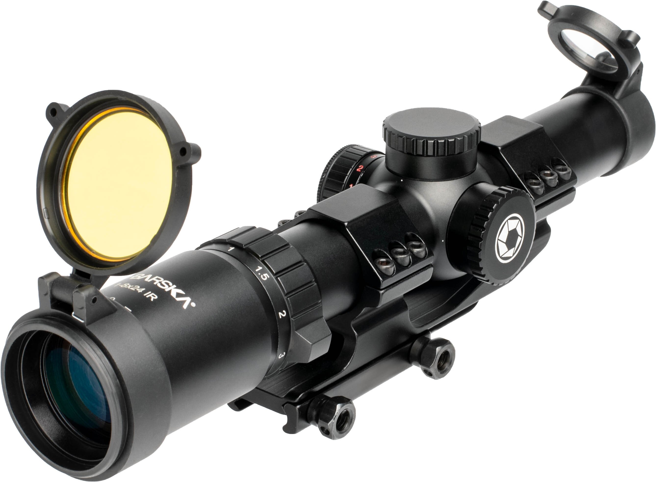 Scope Pak Buy Barska 1-8x 24mm SWAT-AR HRS 223 BDC V2 IR Tactical Rifle Scope ...