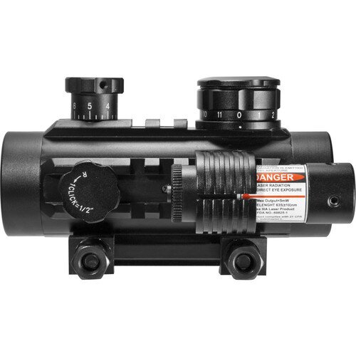 Buy Barska 1x30mm Multi Rail Sight W Flashlight And Red Laser Online