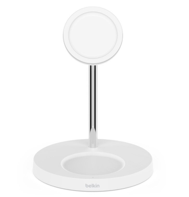 Buy Belkin BOOST CHARGE PRO 2-in-1 Wireless Charger Stand with MagSafe 15W  - White online in Pakistan 