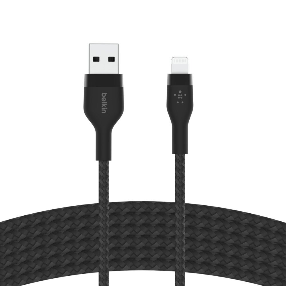 Buy Belkin BOOST CHARGE PRO Flex USBA Cable with Lightning Connector Black 3 Meter online