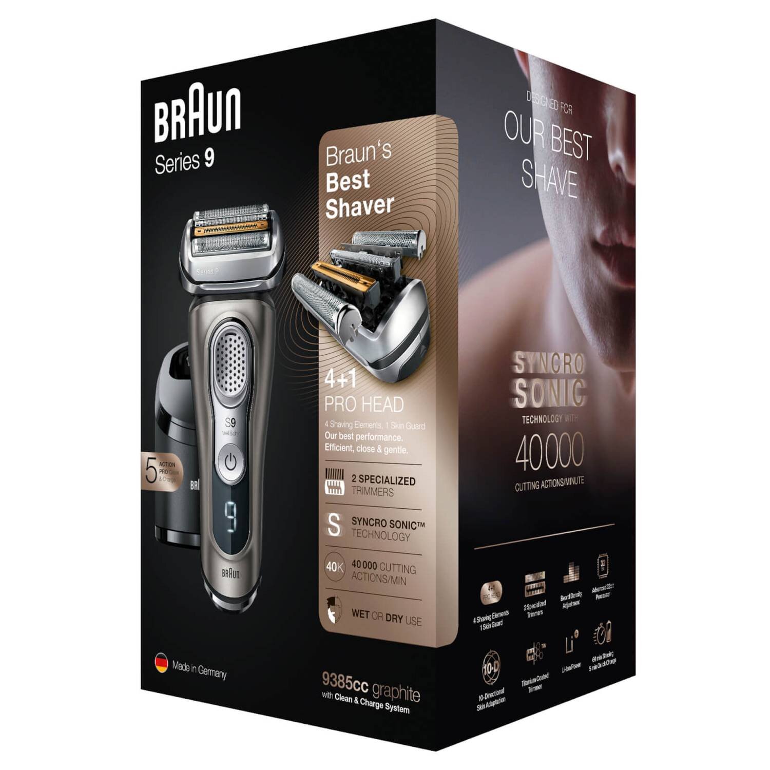 Buy Braun Series 9 9390cc Wet & Dry Electric Shaver online in Pakistan 