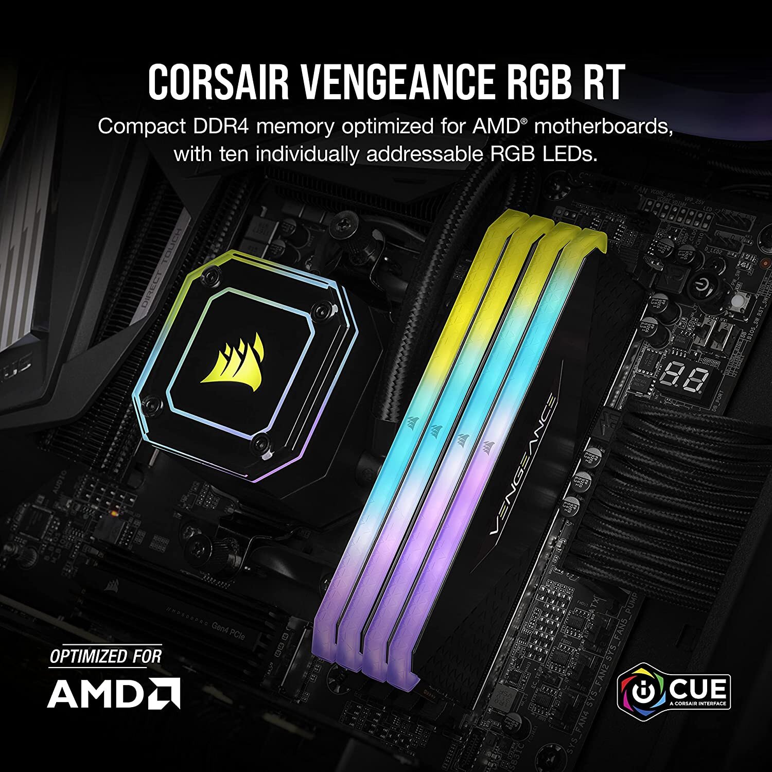 Buy Corsair Vengeance RGB RT 32GB 2 X 16GB DDR4 DRAM 4000MHz C18 