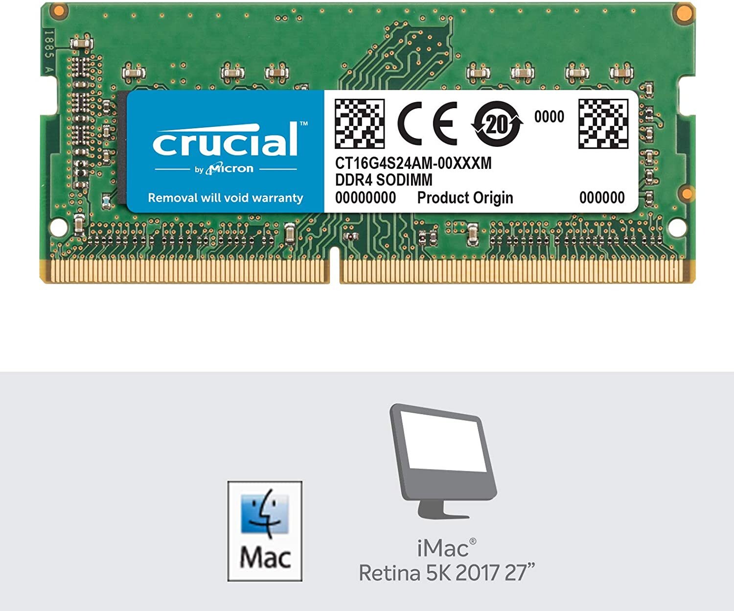 Buy Crucial 16GB DDR4-2400 SODIMM Memory for Mac online in Pakistan 