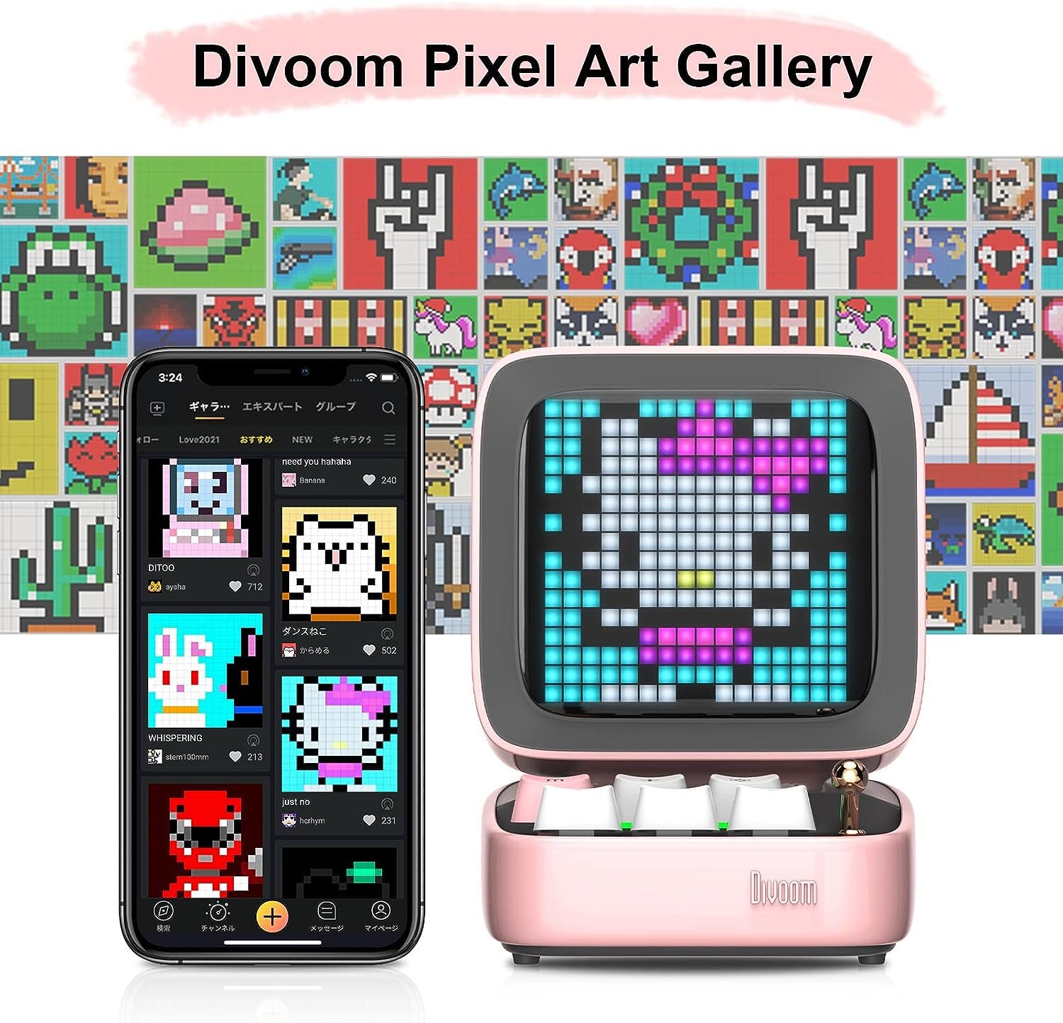 Buy Divoom Ditoo-Pro Retro Pixel Art Bluetooth Speaker online in ...